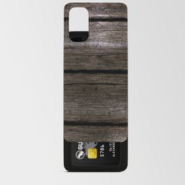Brown textured wooden surface Android Card Case