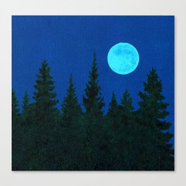 Once Upon a Blue Moon Canvas Print