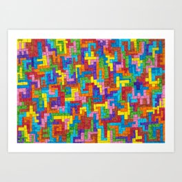 Tetris Net Art Print