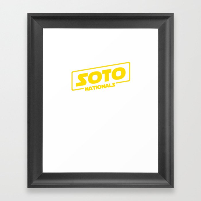 Soto: A Nationals Story Framed Art Print