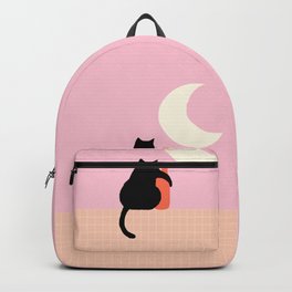 Abstraction_CAT_DRUNK_NIGHT_Minimalism_001 Backpack