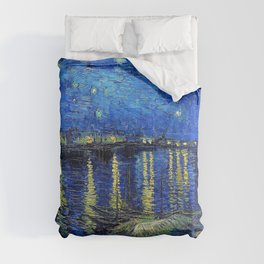 Starry Night Over the Rhone by Vincent van Gogh Comforter
