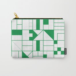 Abstract Pattern Green Carry-All Pouch