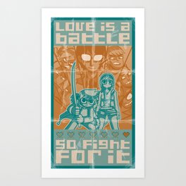 Scott Pilgrim - Love is a battle Art Print