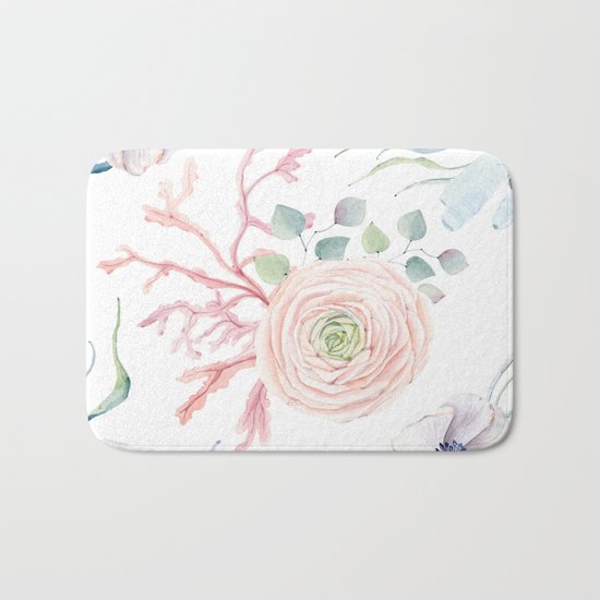 Ocean blossom Bath Mat