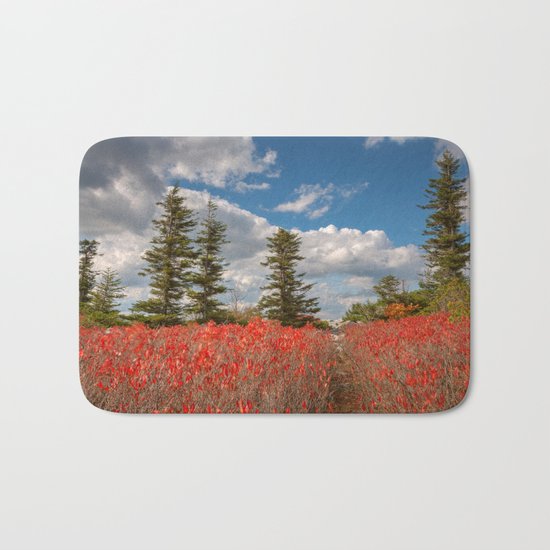 Autumn Huckleberry Wonderland Bath Mat