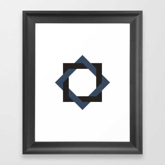 #252 Twine – Geometry Daily Framed Art Print