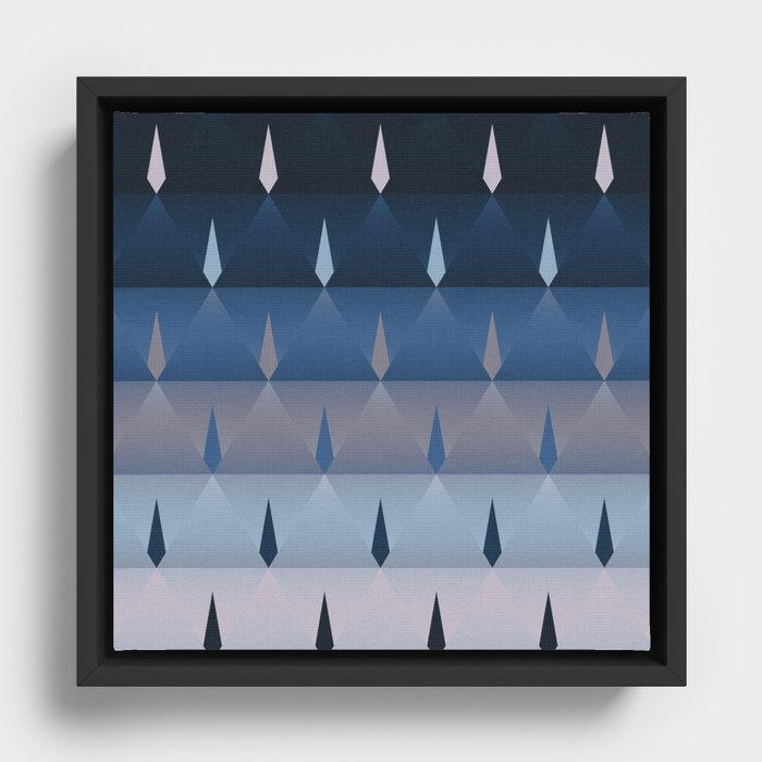 Cold Night in the Mountains Framed Canvas