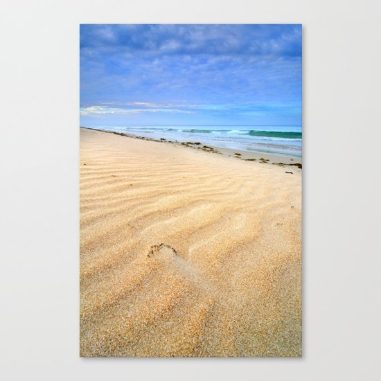 "Levante wind " Magic Tarifa beach at sunrise Canvas Print