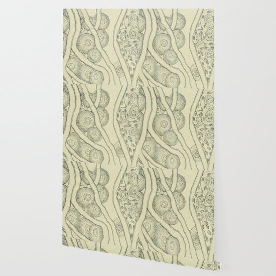 Vintage Cell Biology Wallpaper By Bluespecsstudio Society6