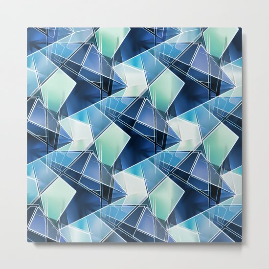 Iced Geometric Metal Print