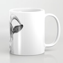 Black and White Goat Mug