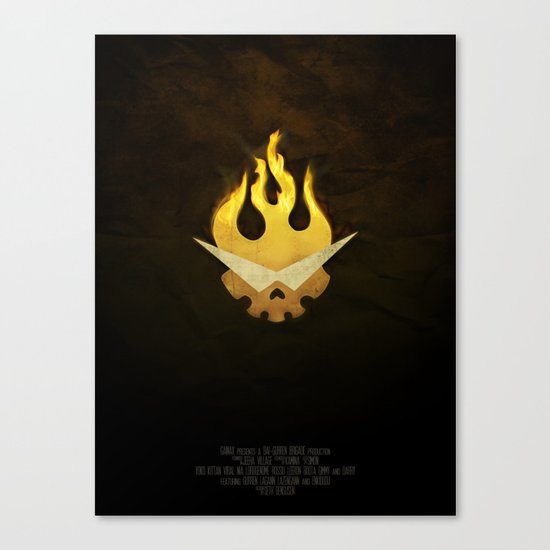 Gurren Lagann Movie Poster Canvas Print