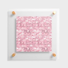 Luxury Pink Geometric Pattern Floating Acrylic Print