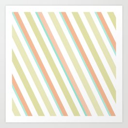 Colourful Stripes Art Print