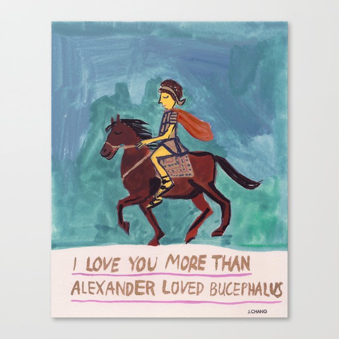 Alexander Loves Bucephalus Canvas Print
