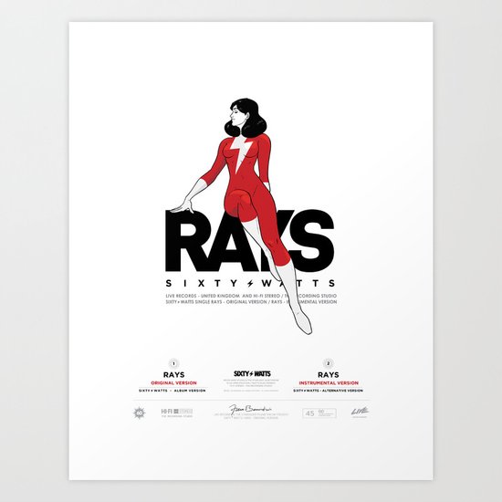Rays - Poster Art Print