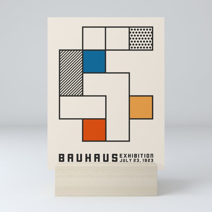 Bauhaus 1923 Retro Exhibition Poster 1 Mini Art Print