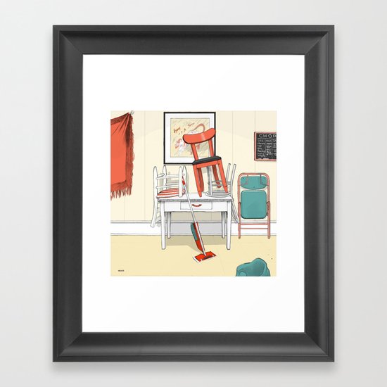 Kitchen, 3pm Framed Art Print