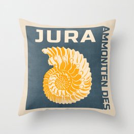 Ammoniten des Jura Throw Pillow