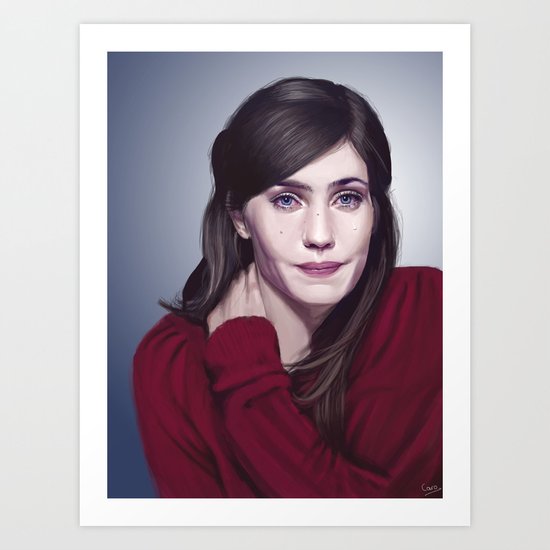 Laura Verlinden, Belgian actress Art Print