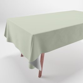 Light Gray-Green Solid Color Pantone Fog Green 13-0210 TCX Shades of Green Hues Tablecloth