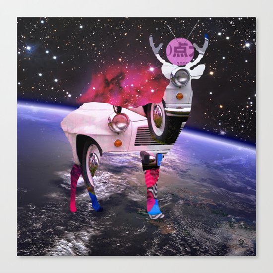 DeerSpaceInvasion 3 Canvas Print