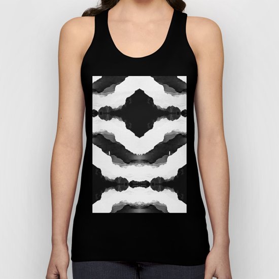 Black Isolation Fields Unisex Tank Top