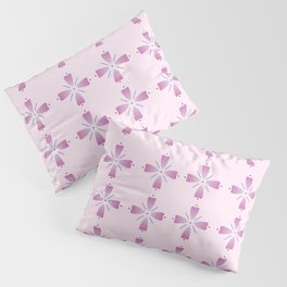 Pink Floral Pattern Pillow Sham