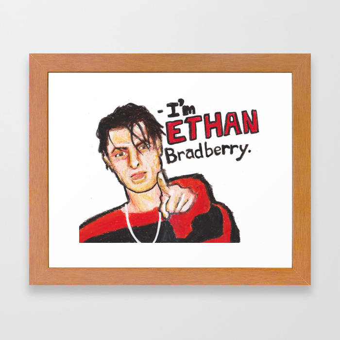 I M Ethan Bradberry H3h3 Meme In Oil Pastel Framed Art Print By Sebdraws Society6