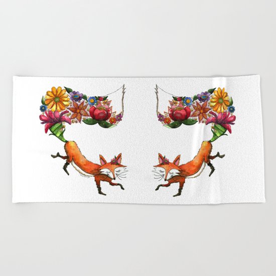 Hunt Flowers Not Foxes One Beach Towel