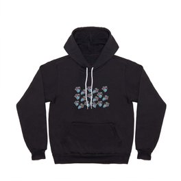 Butterfly Pink Blue Exotic Insect Hoody