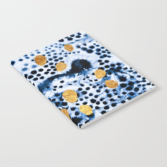 Pattern Play / Blue & Gold Notebook