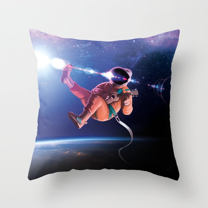Space Uke  Throw Pillow