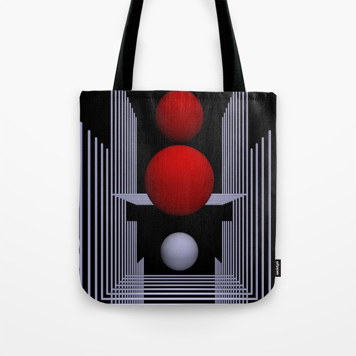 geometry and three colors -60- Tote Bag