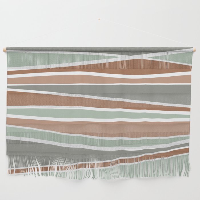 Landscape Colorful Stripes  Wall Hanging