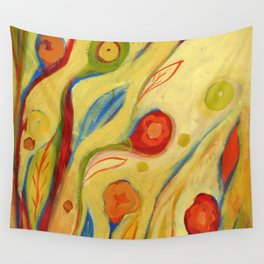 Under a Sky of Peaches and Cream Wall Tapestry