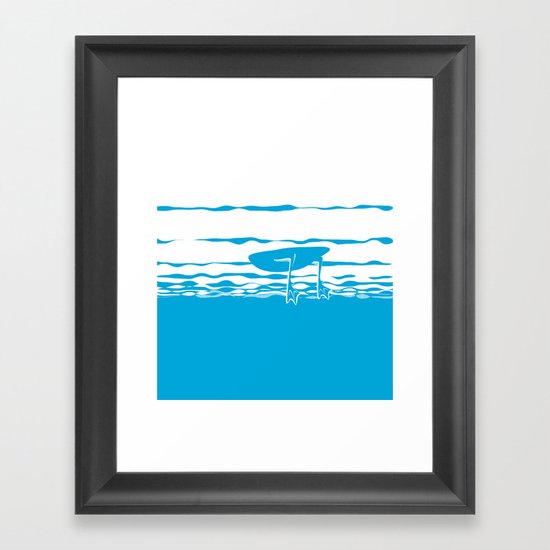 Partly Ducky Framed Art Print
