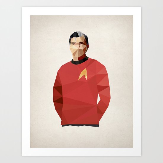 Polygon Heroes - Scotty Art Print