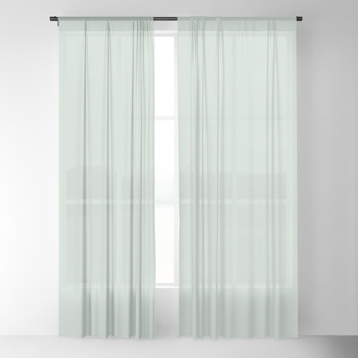 Light Sage Green Solid Sheer Curtain By, Sage Green Curtains Sheer