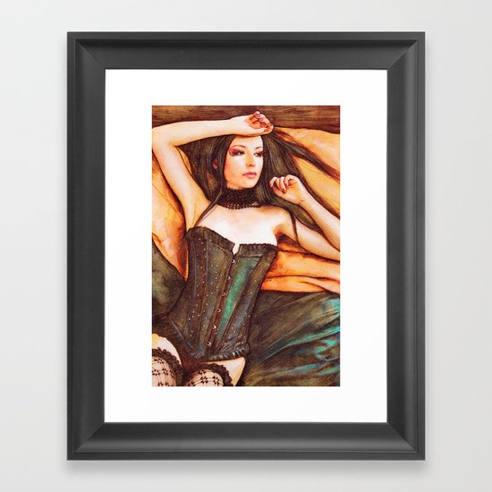 Corset Framed Art Print