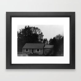 Neighbors Framed Art Print | Tree, Rural, Photo, House, Trees, Raining, Moody, Farm, Mood, Suburbia 