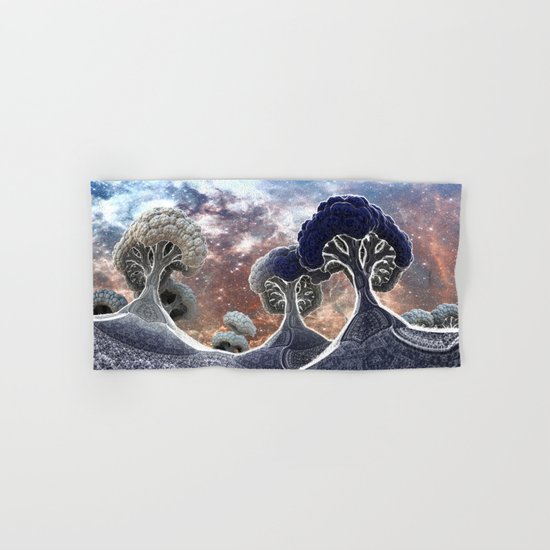 Broccoli Planet in Winter Hand & Bath Towel