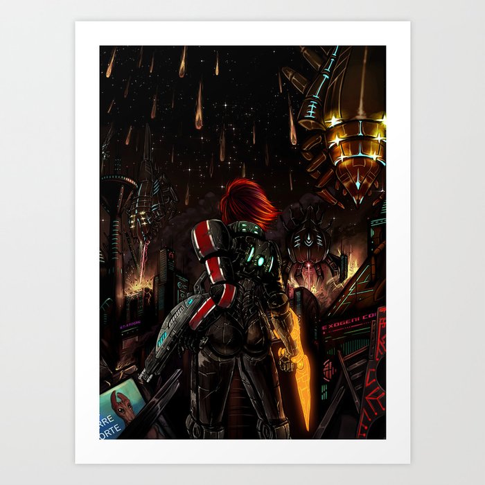 Mass Effect 3 - Shepard Told Us They Were Coming Art Print