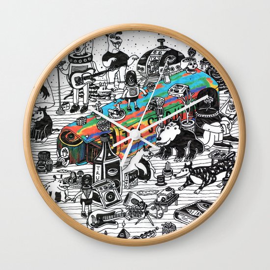GLOBAL A GO-GO Wall Clock