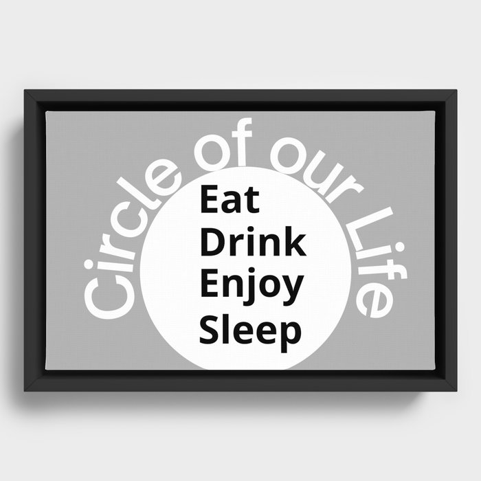 Circle of our Life Framed Canvas