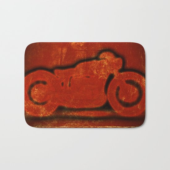 Metalic Red Bath Mat