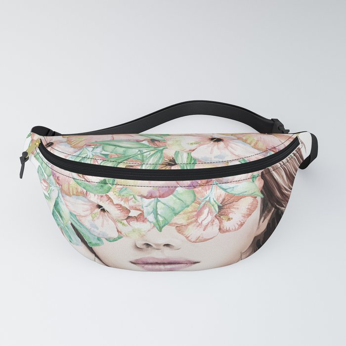 She Wore Flowers in Her Hair Island Dreams Fanny Pack