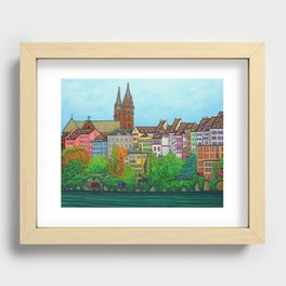 Colours of Basel Recessed Framed Print