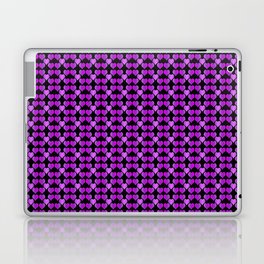 Purple Glitter Modern Heart Collection Laptop Skin